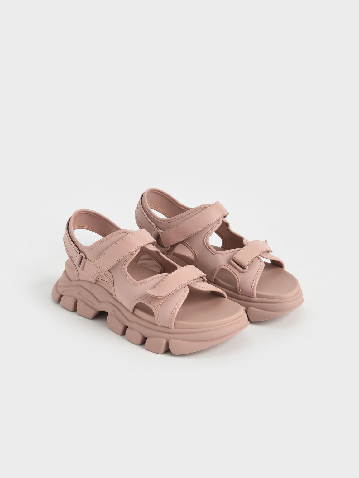 รองเท้าแตะ Beige Chunky Sports Sandals CHARLES & KEITH TH