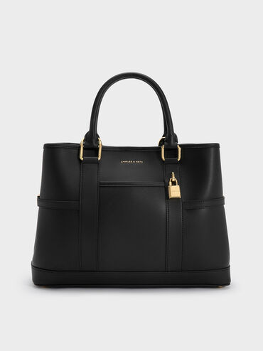 Scottie Tote Bag, Black, hi-res