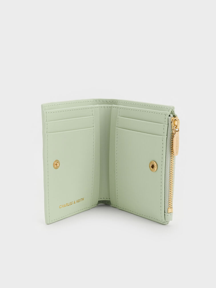 Duo Quilted Small Wallet, Mint Green, hi-res
