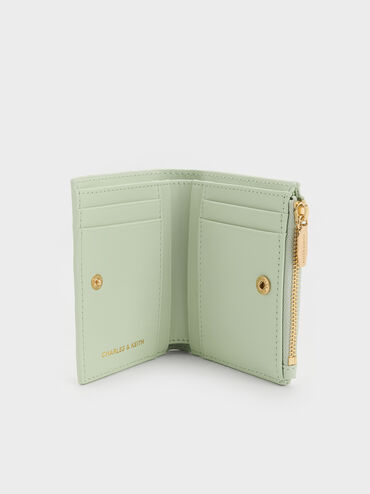 Duo Quilted Small Wallet, Mint Green, hi-res