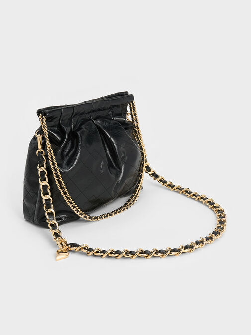 Duo Double Chain Hobo Bag, , hi-res