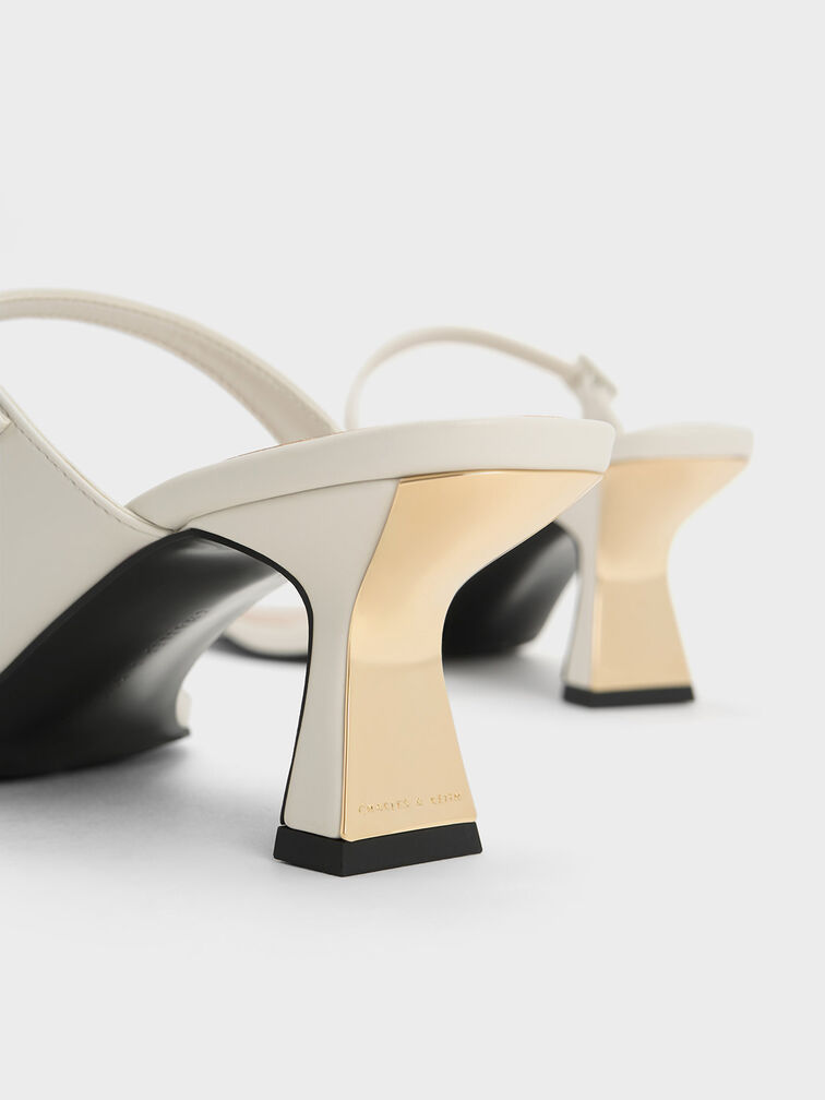 Double Strap Heeled Mules, , hi-res