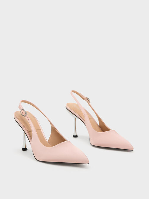 Demi Recycled Polyester Slingback Pumps, , hi-res