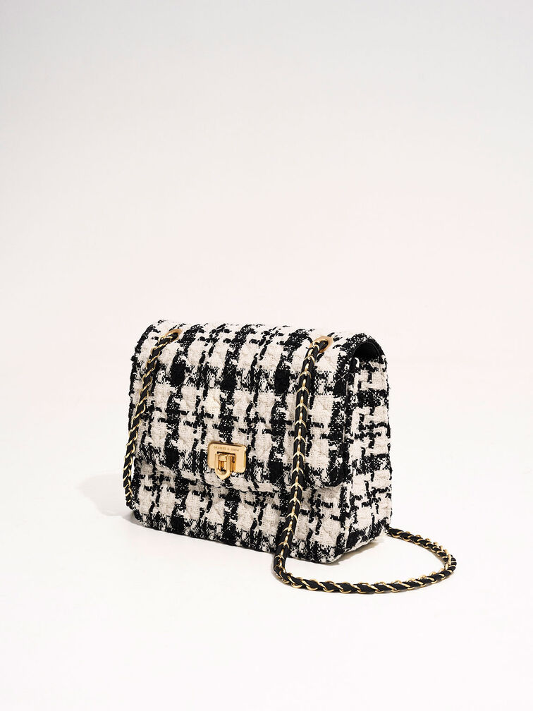 Cressida Tweed Chain Strap Bag, สีมัลติ, hi-res