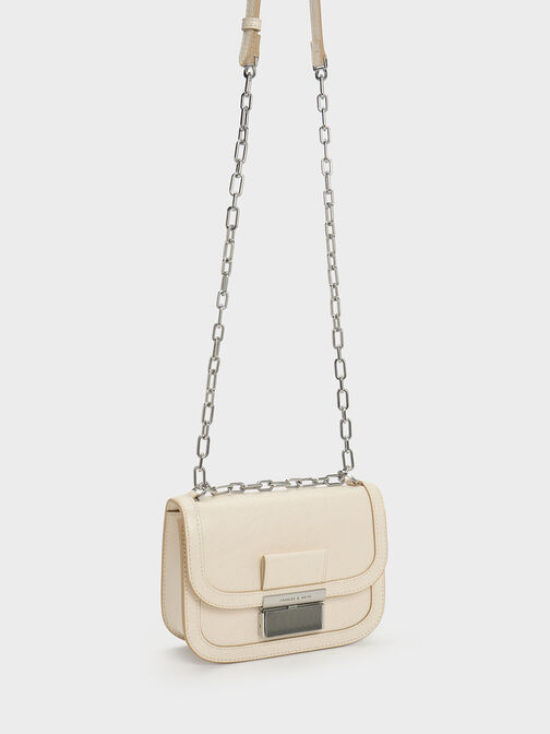 Charlot Chain Strap Bag, Beige, hi-res