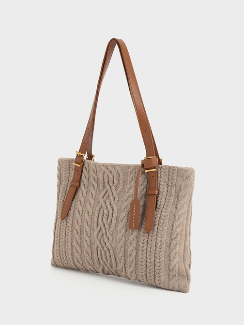 Apolline Textured Tote Bag, , hi-res