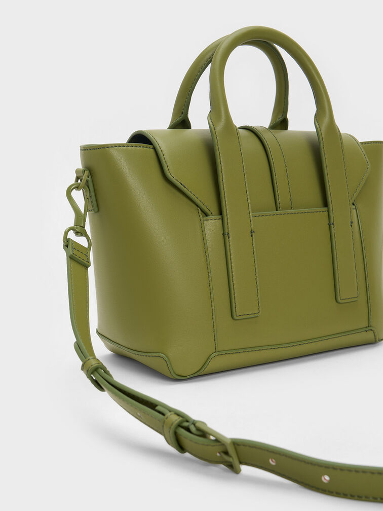 Dua Buckled Trapeze Tote, , hi-res