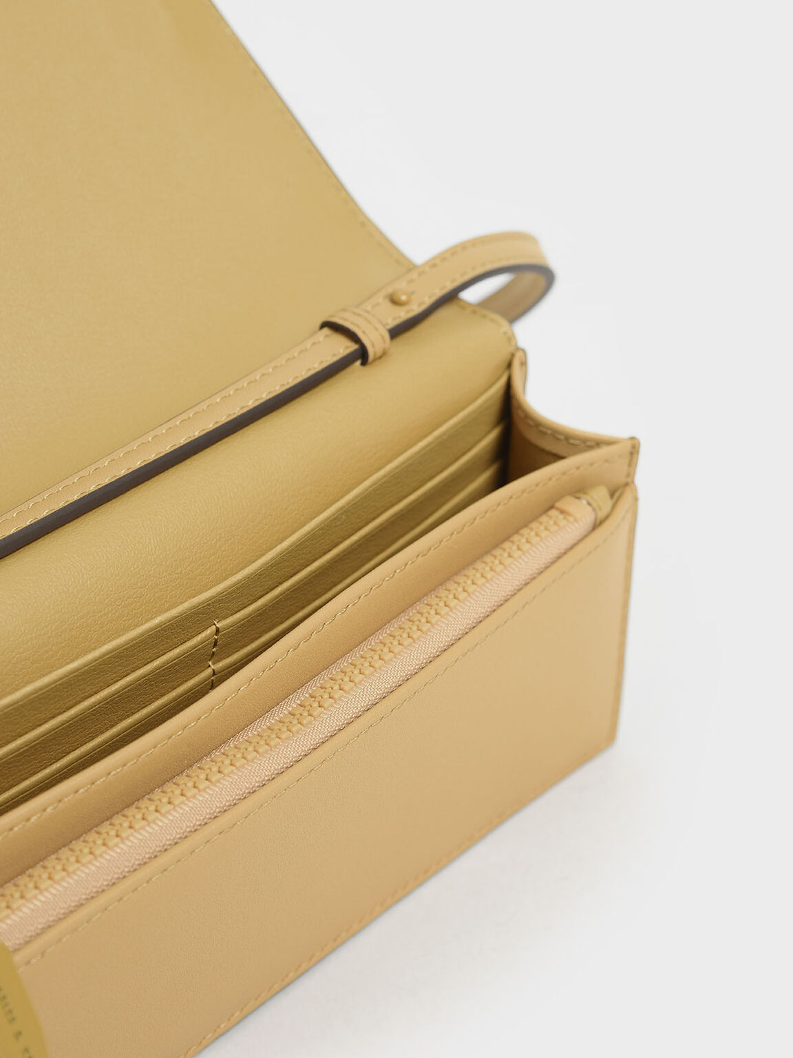   Yellow  Panelled Long Wallet  CHARLES  KEITH  TH