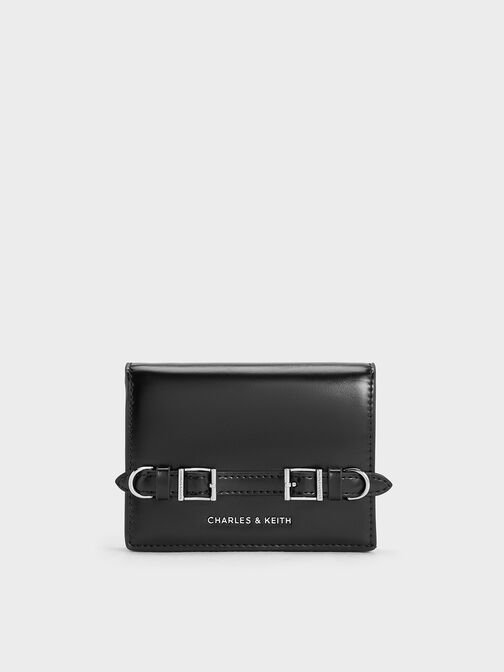 Sloane Chain-Handle Wallet, Noir, hi-res