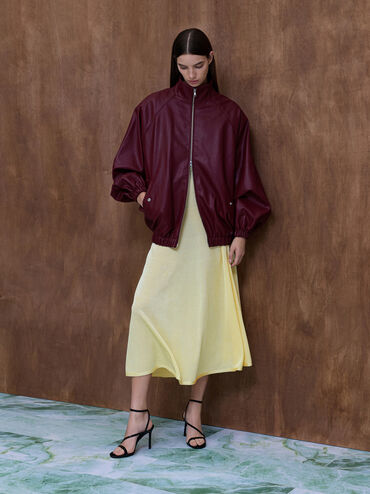 รองเท้าแตะส้นสูงหนังแก้วดีไซน์ส้นเข็มพร้อมสายรัดข้อเท้ารุ่น Andricia, หนังแก้วสีดำ, hi-res