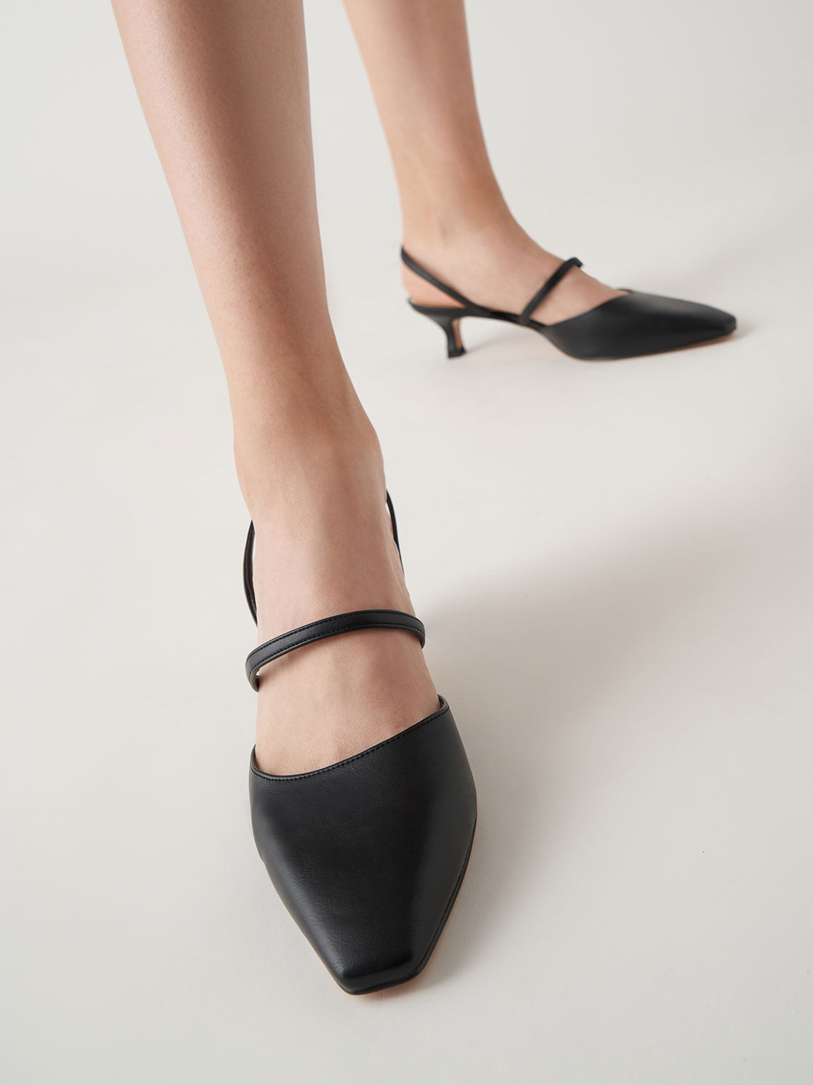 Kitten heel slingback pumps clearance