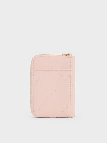 Apfra Quilted Wristlet, Pink, hi-res