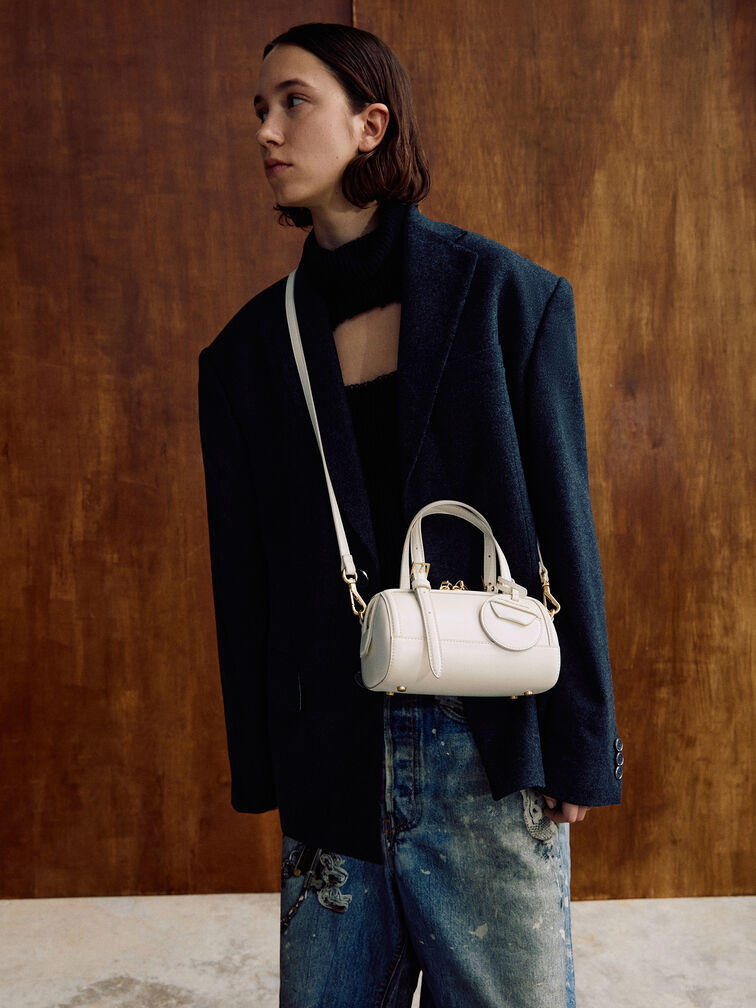 Enola Bowling Bag, Cream, hi-res