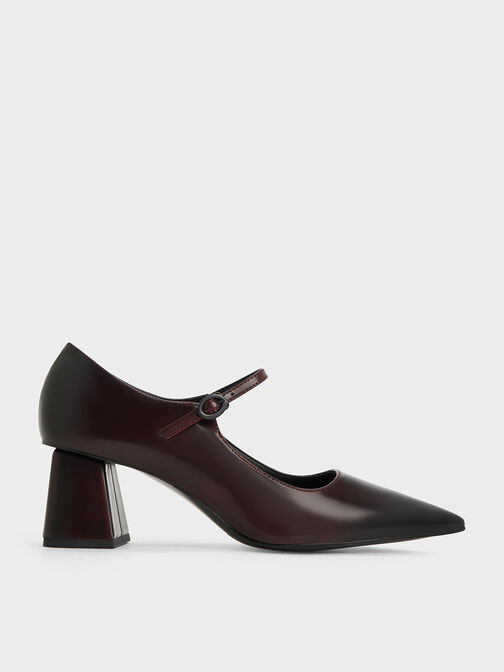 Pointed-Toe Mary Jane Pumps, , hi-res