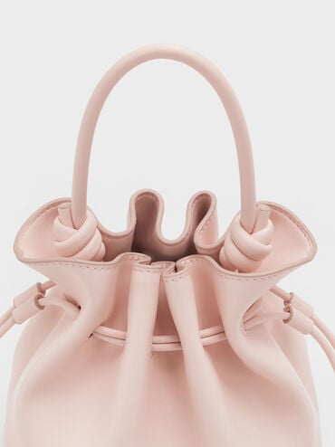 Sammie Drawstring Bucket Bag, Soft Pink, hi-res