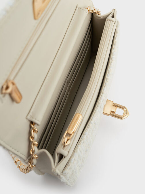 Cressida Tweed Push-Lock Clutch, , hi-res