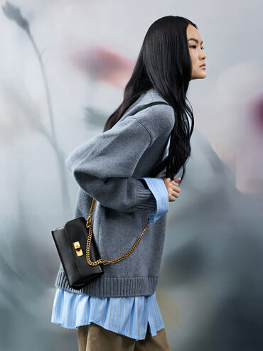 Kerry Wallet On Chain, Black, hi-res