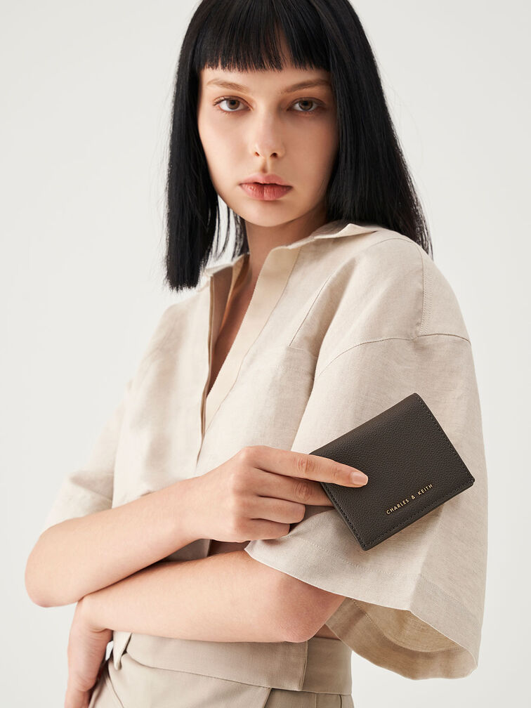 Front Flap Small Wallet, Dark Moss, hi-res