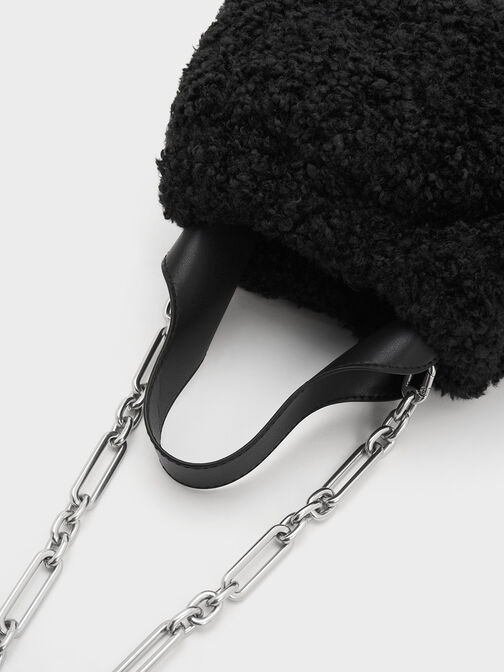 Ally Furry Slouchy Bag, , hi-res