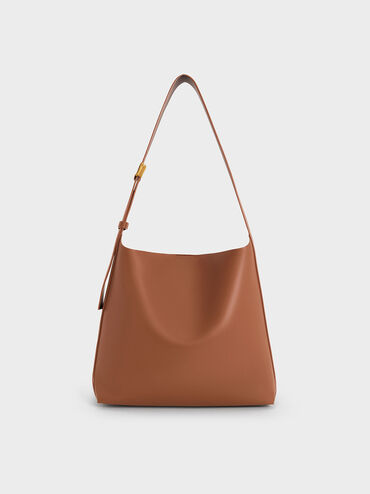 Edna Tote Bag, Chocolate, hi-res