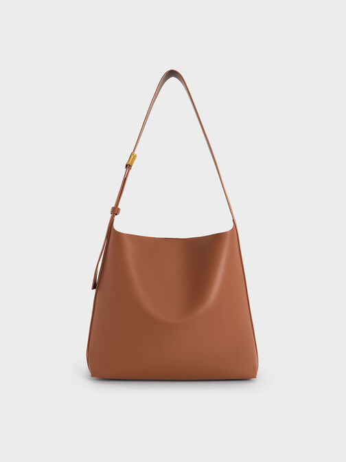 Edna Tote Bag, Chocolate, hi-res