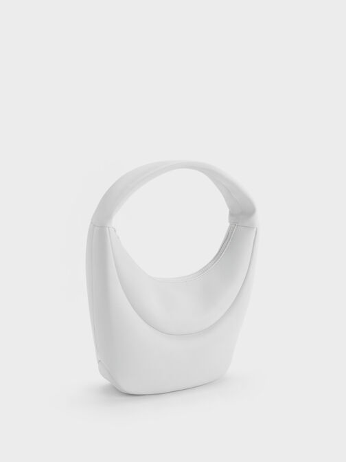 Elongated Curved Hobo Bag, , hi-res