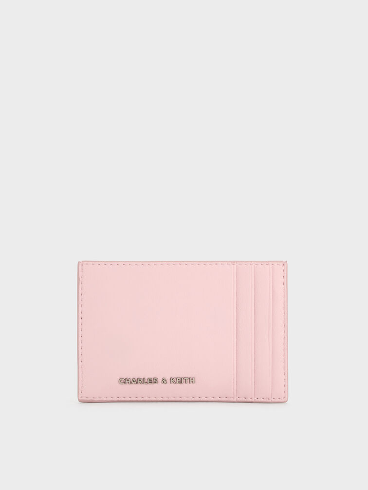 กระเป๋าใส่บัตรดีไซน์แบบสานรุ่น Ivette, สีคอตตอนแคนดี้พิงค์, hi-res
