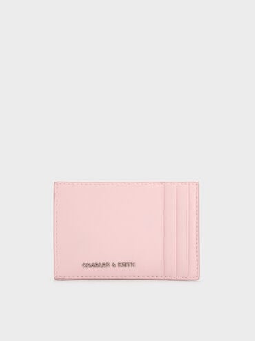 กระเป๋าใส่บัตรดีไซน์แบบสานรุ่น Ivette, สีคอตตอนแคนดี้พิงค์, hi-res