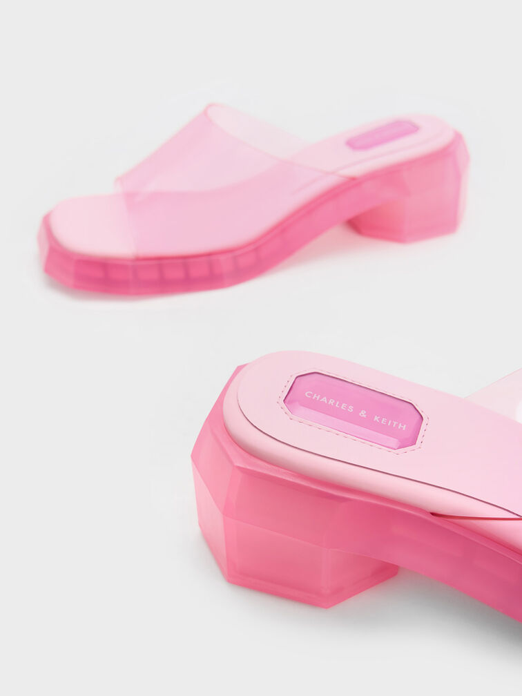 See-Through Geometric Mules, , hi-res
