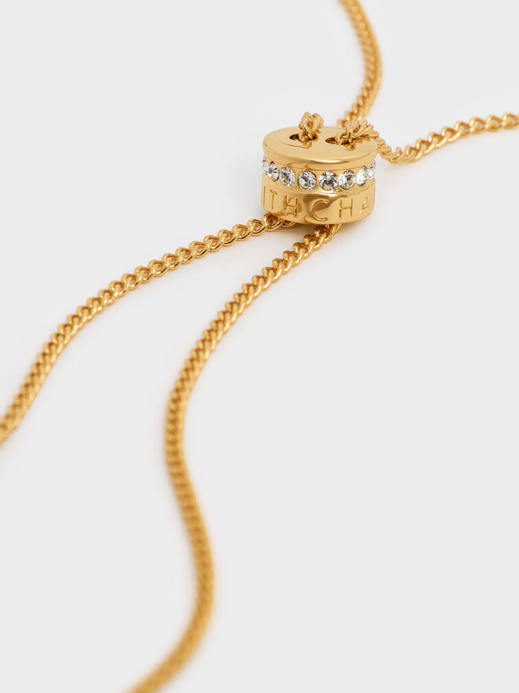 Gabine Necklace, Gold, hi-res