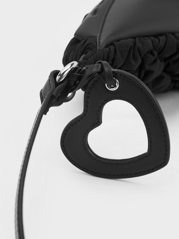 Nita Nylon Ruched Crossbody Bag, , hi-res