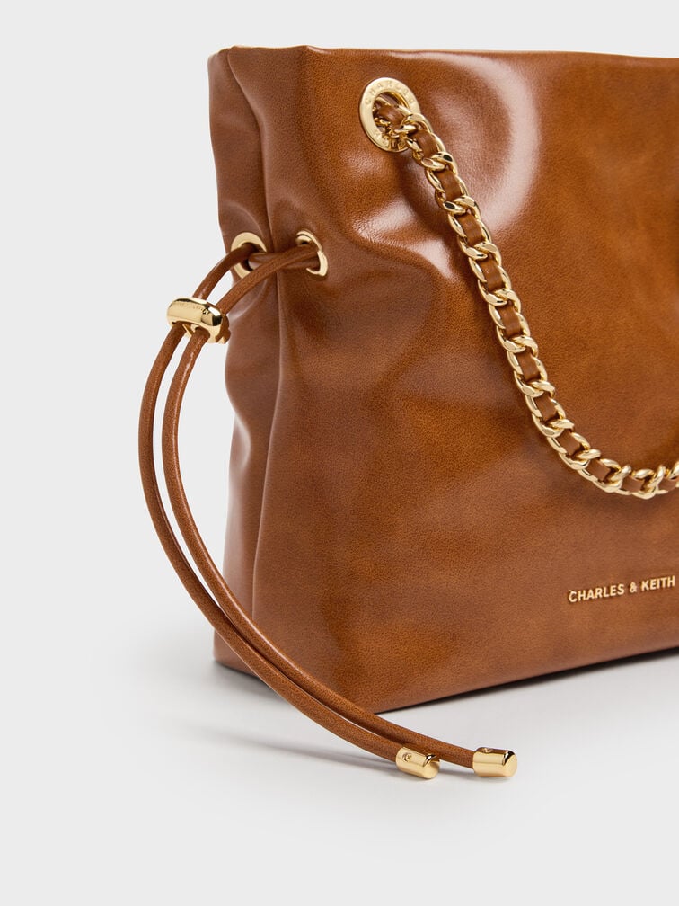 Arya Braided-Strap Double-Handle Crossbody Bag, Distressed Tan, hi-res