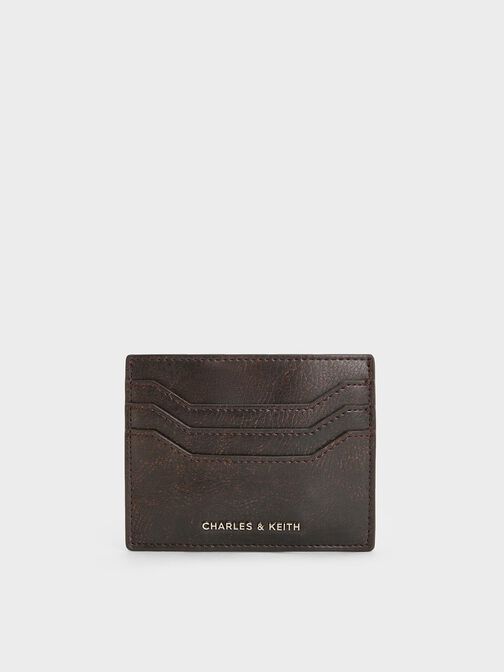 Carli Multi-Slot Card Holder, Dark Brown, hi-res