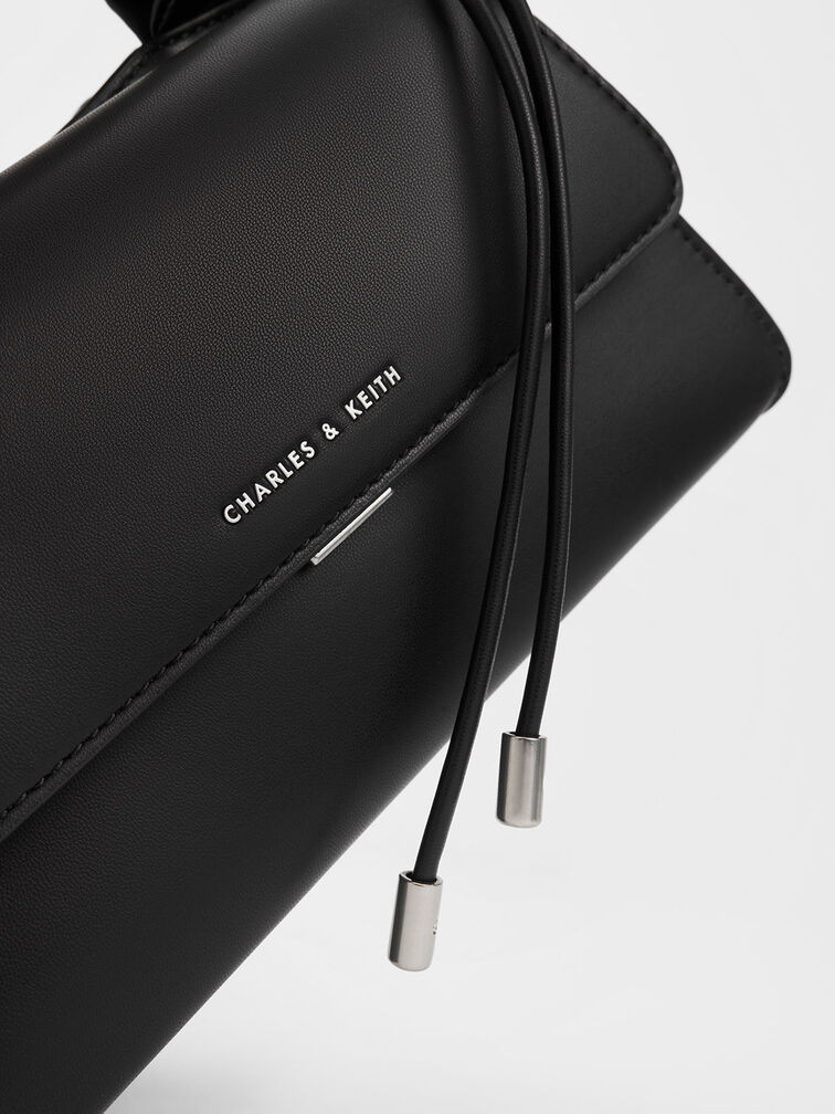 Cosette Ruched-Handle Trapeze Bag, , hi-res
