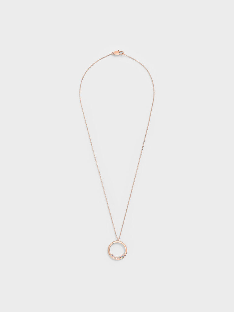 Swarovski® Crystal Studded Pendant Necklace, , hi-res