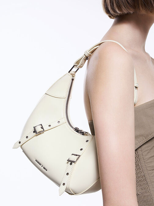 Grommet Crescent Hobo Bag, , hi-res