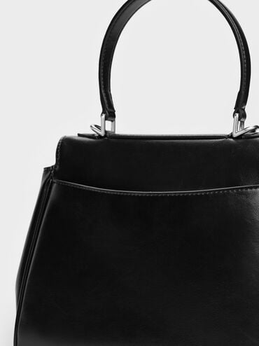 Arita Jeans Top Handle Bag, Noir, hi-res