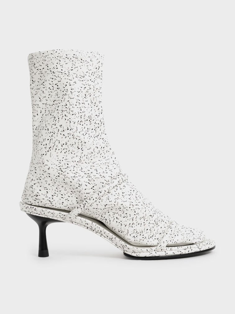 Lucile Printed Stiletto Calf Boots, , hi-res