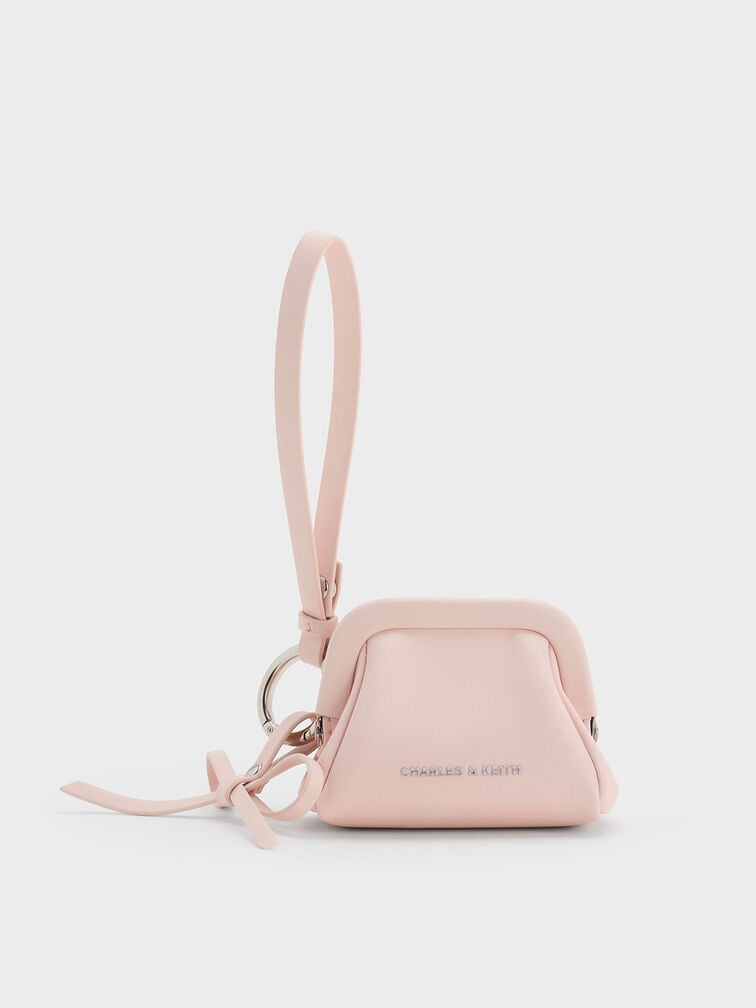 Bow Micro Bag Charm, Soft Pink, hi-res