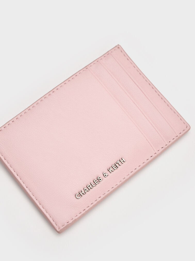 กระเป๋าใส่บัตรดีไซน์แบบสานรุ่น Ivette, สีคอตตอนแคนดี้พิงค์, hi-res