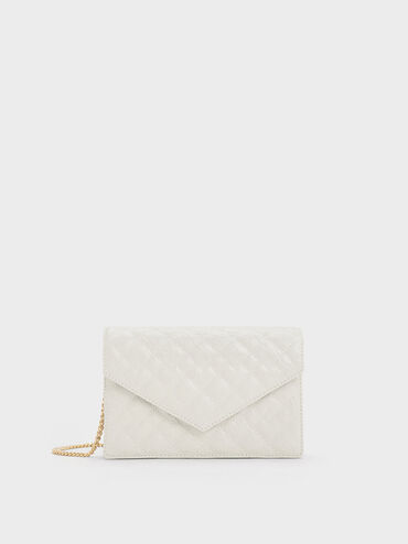 Duo Quilted Envelope Clutch, , hi-res