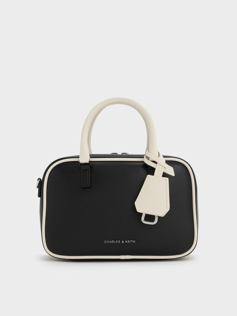 Mini Sianna Two-Tone Bowling Bag, Multi, hi-res