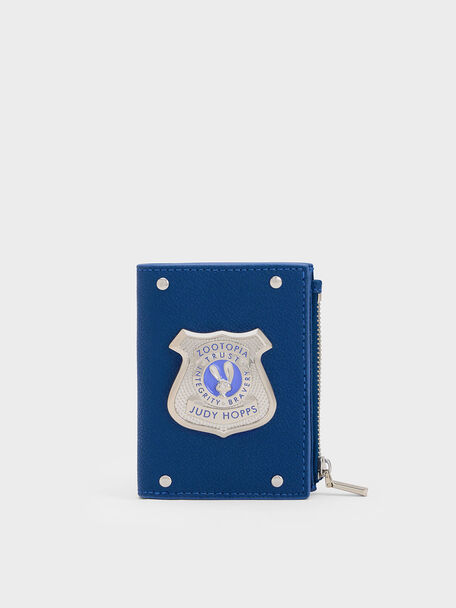 Judy Hopps Metallic Badge Cardholder, สีเนวี, hi-res