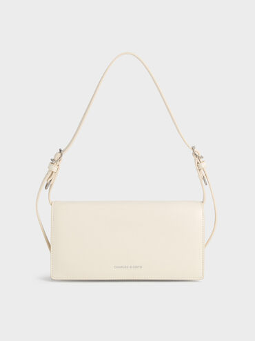 กระเป๋าสตางค์ใบยาวรุ่น Sloane, สีครีม, hi-res