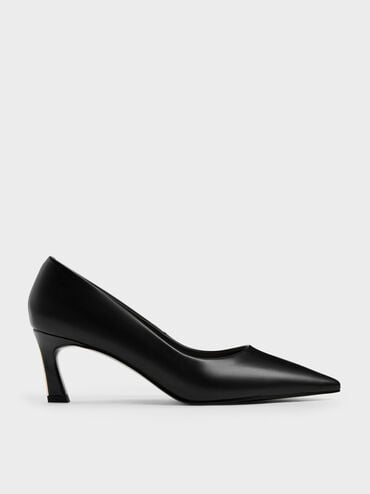 Kerra Pointed Mid Heels, Black, hi-res