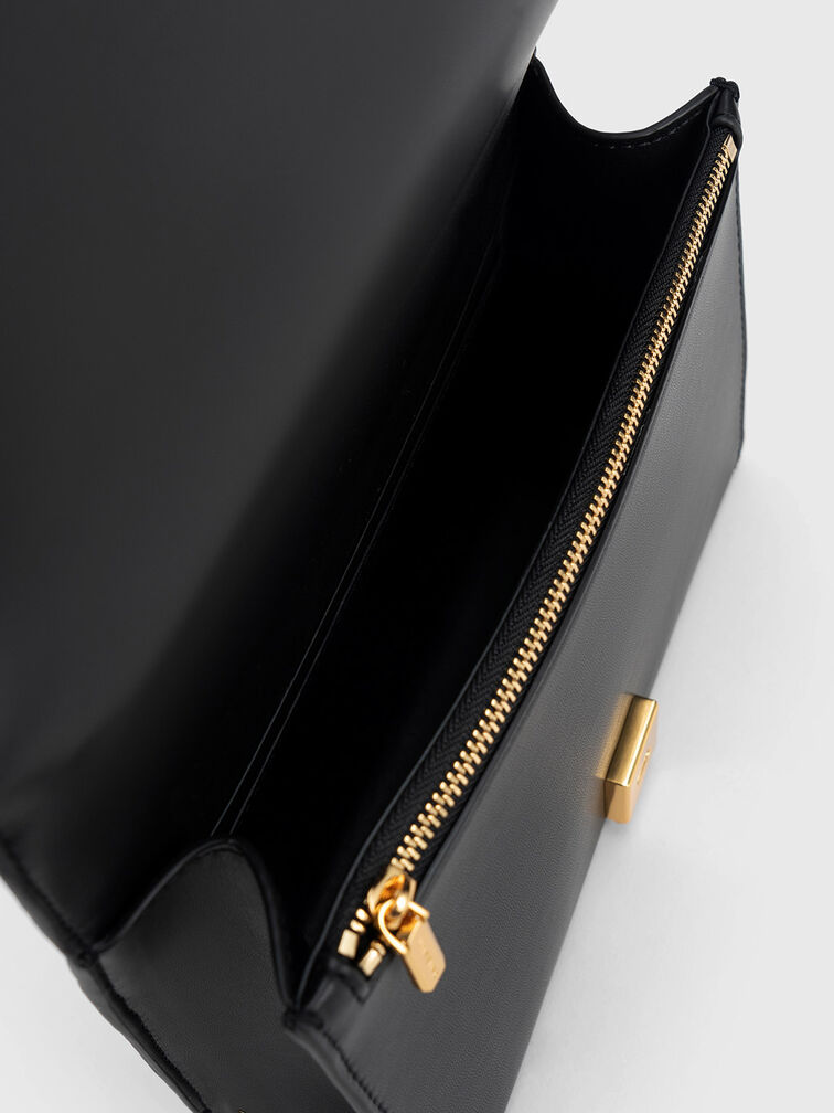 Georgette Chain Handle Checkered Bag, , hi-res