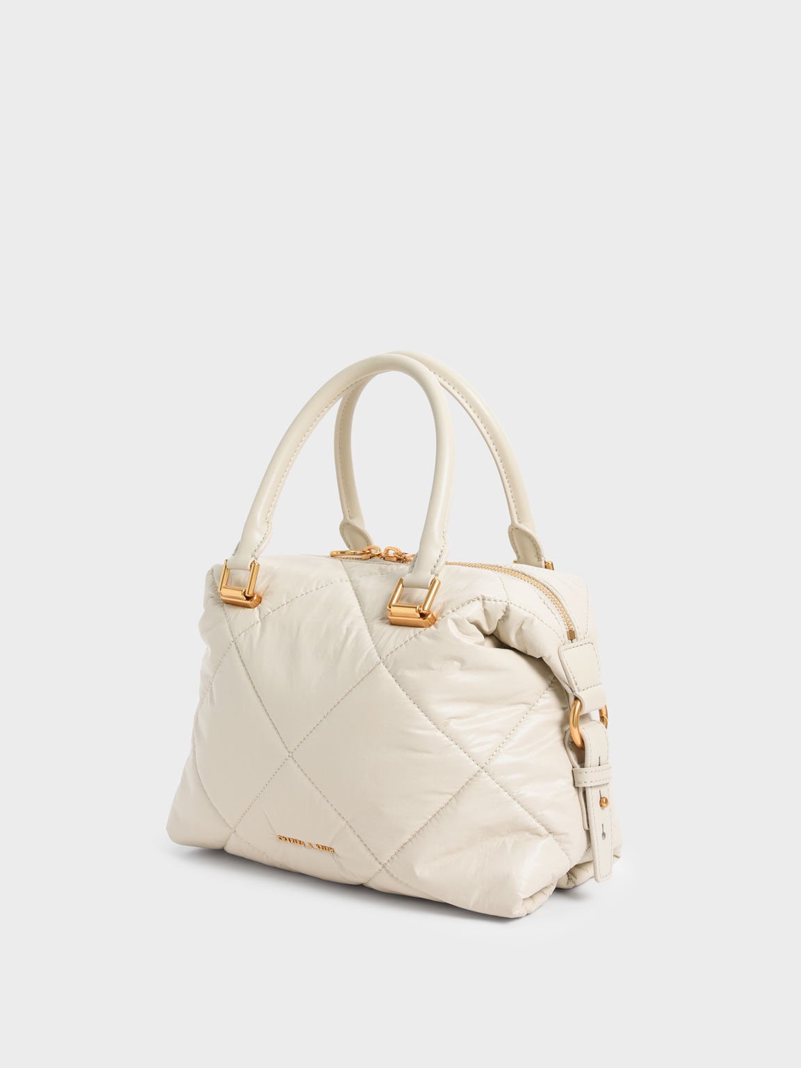Paffuto Quilted Tote Bag, Cream, hi-res