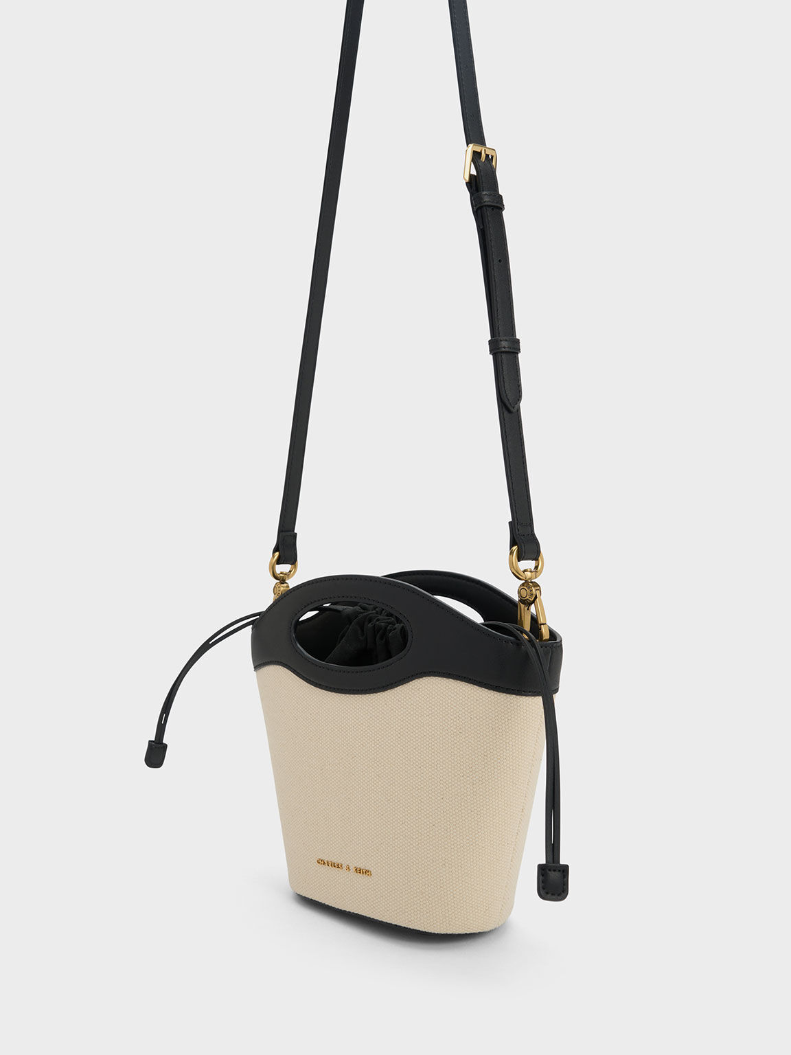 Charles and keith hot sale drawstring bucket bag