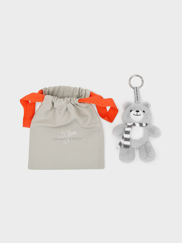Dodie Bear Charm, Grey, hi-res