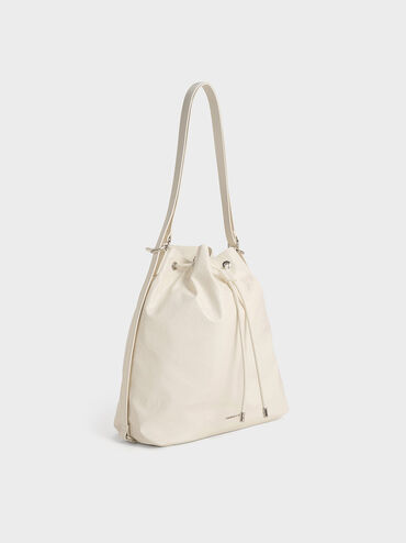 Neva Two-Way Bucket Bag, Cream, hi-res